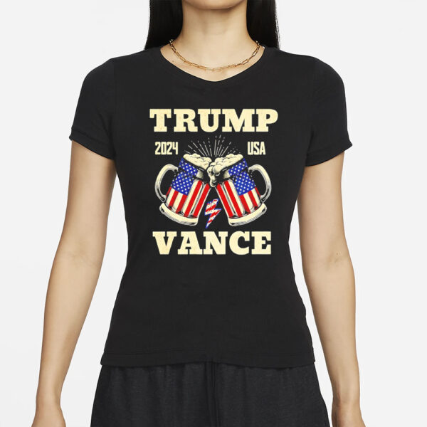 Trump Vance 2024 Distressed US flag Election shirt