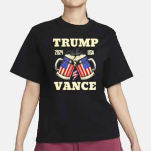 Trump Vance 2024 Distressed US flag Election shirt2