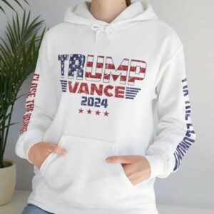 Trump Vance 2024 Hoodie - Soft and Comfy, MAGA Patriotic Apparel - Luxurious Pull String Hoodie, President Trump Shirt, Republican Gift