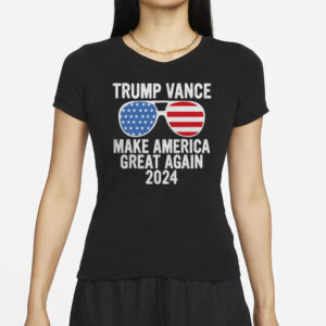 Trump Vance 2024 Make America Great Again Sunglasses Shirt