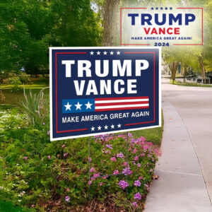 Trump Vance 2024 Make America Great Again Yard Sign, Trump Vance lawn Yard Sign1