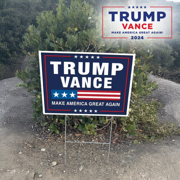 Trump Vance 2024 Make America Great Again Yard Sign, Trump Vance lawn Yard Sign2