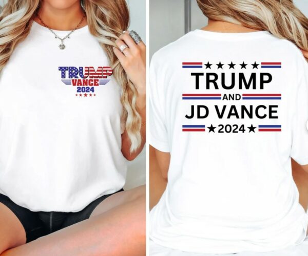 Trump Vance 2024 Shirt, Make America Great Again Tshirt, American Maga Shirt, JD Vance Donald Trump Lover Sweatshirt Lets Go Brandon