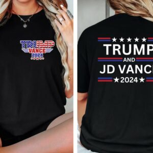 Trump Vance 2024 Shirt, Make America Great Again Tshirt, American Maga Shirt, JD Vance Donald Trump Lover Sweatshirt Lets Go Brandon1