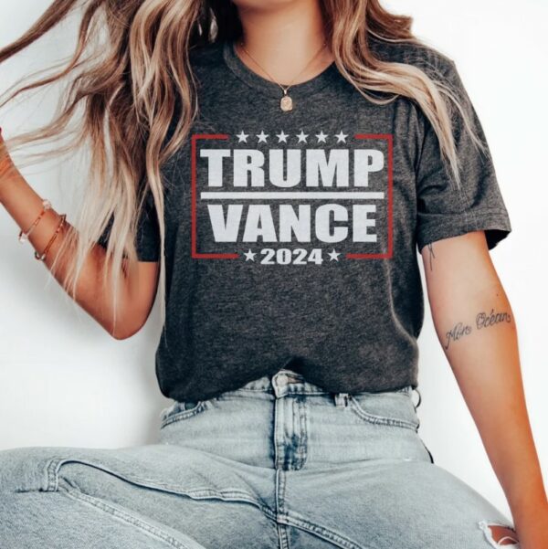 Trump Vance 2024 Shirt President Donald Trump JD Vance VP Vice President Shirt Trump 2024 Tshirt for Trump Supporter Women Men