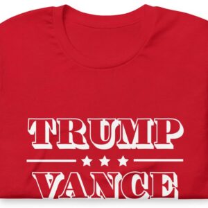 Trump Vance 2024 T-Shirt Red Republican Tee3