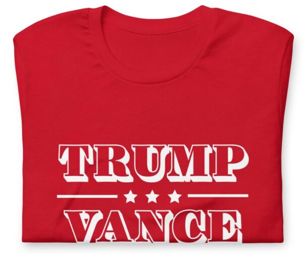 Trump Vance 2024 T-Shirt Red Republican Tee3