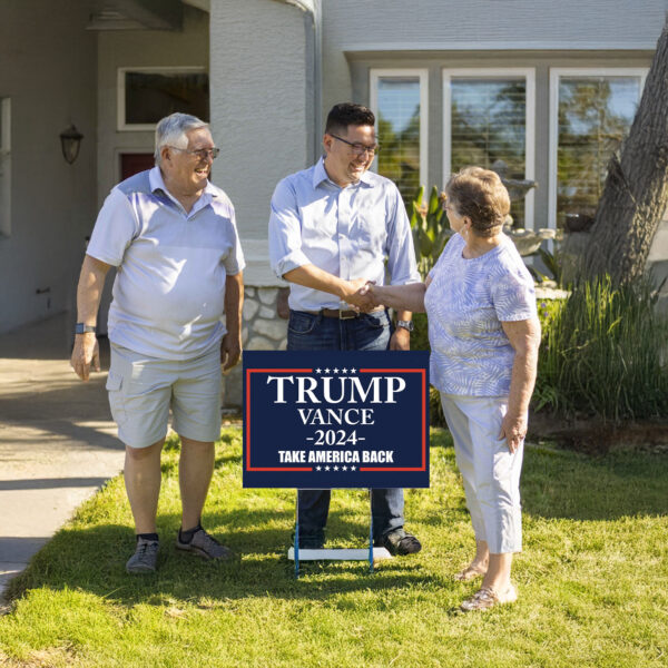 Trump Vance 2024 Take America Back yard sign us