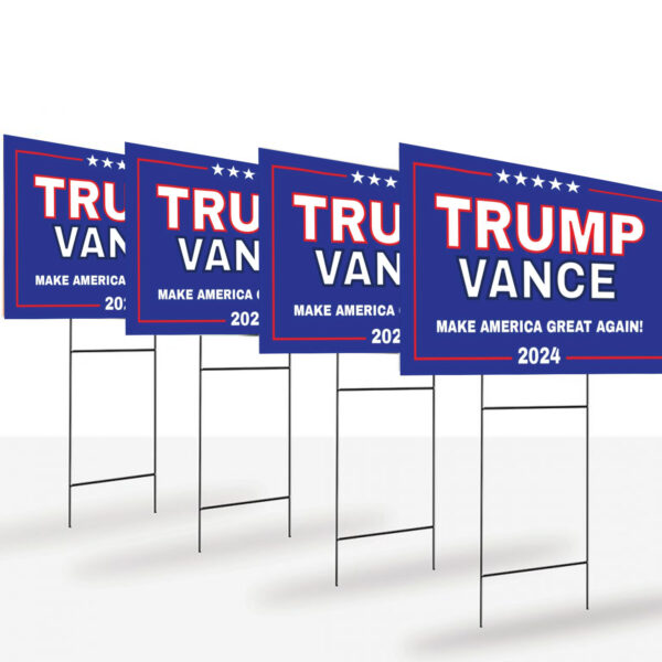 Trump Vance 2024 Yard Sign, Donald Trump President JD Vance Yard Sign