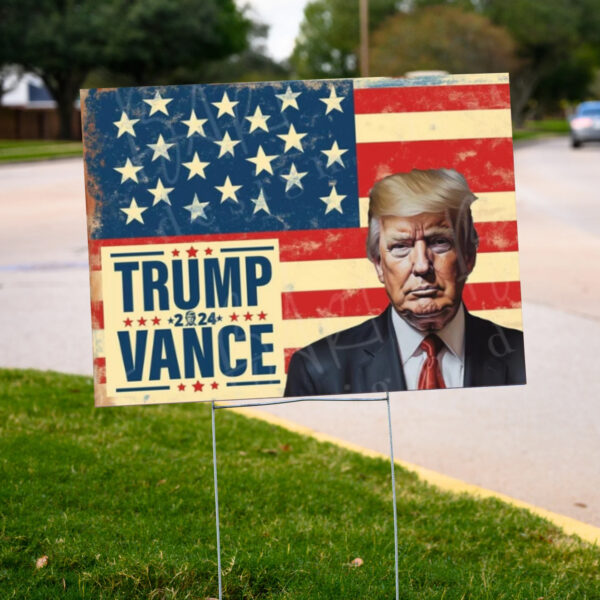 Trump Vance 2024 Yard Sign, Election Support Sign2