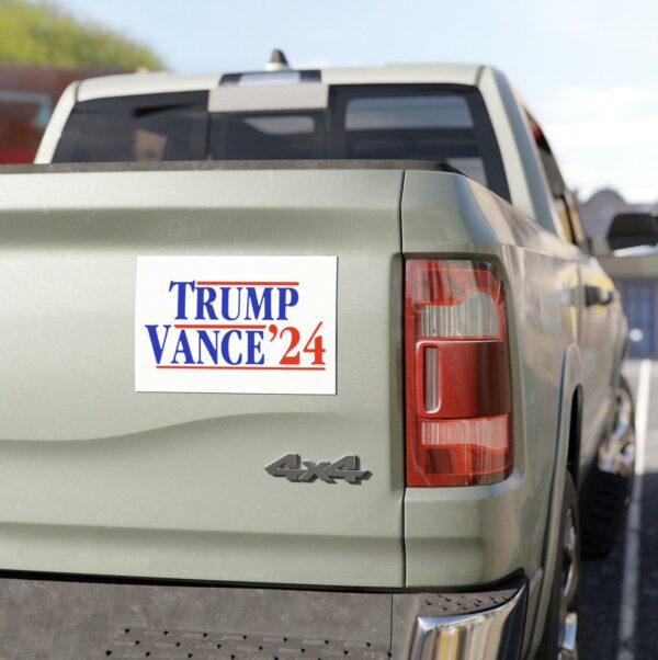 Trump Vance ’24 Retro Car Magnet