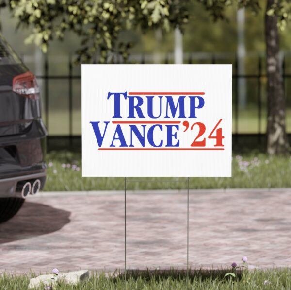 Trump Vance ’24 Retro Yard Sign US