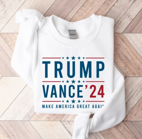 Trump Vance 24 Shirt, Trump 2024 Sweatshirt, President Trump, Republican Shirt, Republican Gifts Support Trump Shirt, American Flag Shirt1