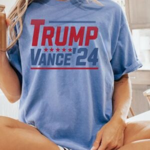 Trump Vance 24 T-shirts, Comfort Colors Shirts, JD Vance Shirts, Trump 2024 Shirts, President Trump Shirts, Republican Gift, Trump Lover Tee