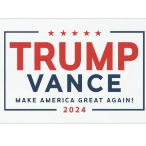 Trump Vance Car Magnet MAGA 2024 Truck RV, Political Bumper Sticker, Vehicle Decal Sign, Patriotic Fridge Magnet, Conservative, - 7.5x4.51