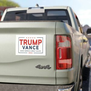 Trump Vance Car Magnet MAGA 2024 Truck RV, Political Bumper Sticker, Vehicle Decal Sign, Patriotic Fridge Magnet, Conservative, - 7.5x4.52