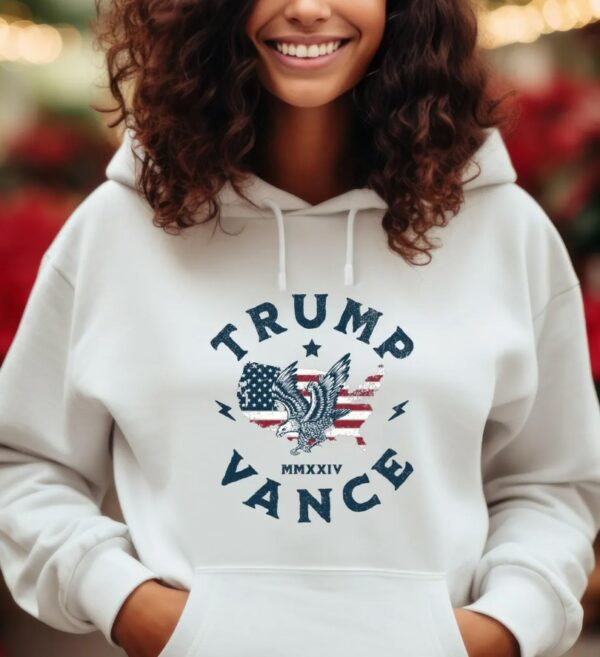 Trump Vance Election 2024 Hoodie, Trump Vance Eagle Flag Hoodie, Trump Felon America Hoodie, Trump Wanted For President Hoodie ,1