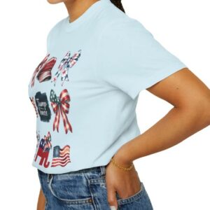 Trump Vance Patriotic Coquette Bow Shirt, Comfort Colors™ T-Shirt, MAGA Women's Tee, Trump Supporter Gift, Trump Girl, Take Back America Tee3