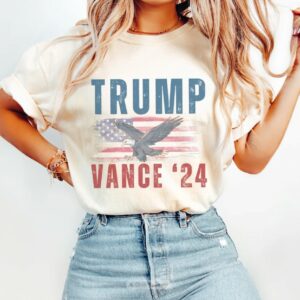 Trump Vance Shirt, Trump Vance 2024 Shirt, Trump 2024 Shirt, American Flag Shirt, Trump Vance Flag Shirt, Patriotism Shirt, Republican Tee