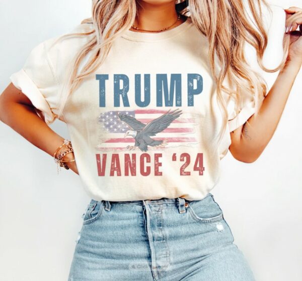 Trump Vance Shirt, Trump Vance 2024 Shirt, Trump 2024 Shirt, American Flag Shirt, Trump Vance Flag Shirt, Patriotism Shirt, Republican Tee