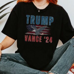 Trump Vance Shirt, Trump Vance 2024 Shirt, Trump 2024 Shirt, American Flag Shirt, Trump Vance Flag Shirt, Patriotism Shirt, Republican Tee1