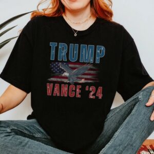 Trump Vance Shirt, Trump Vance 2024 Shirt, Trump 2024 Shirt, American Flag Shirt, Trump Vance Flag Shirt, Patriotism Shirt, Republican Tee1