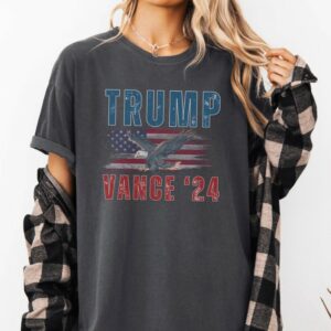 Trump Vance Shirt, Trump Vance 2024 Shirt, Trump 2024 Shirt, American Flag Shirt, Trump Vance Flag Shirt, Patriotism Shirt, Republican Tee2