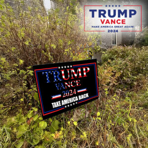 Trump Vance USA 2024 yard sign Take America Back, Made in America Yard Sign