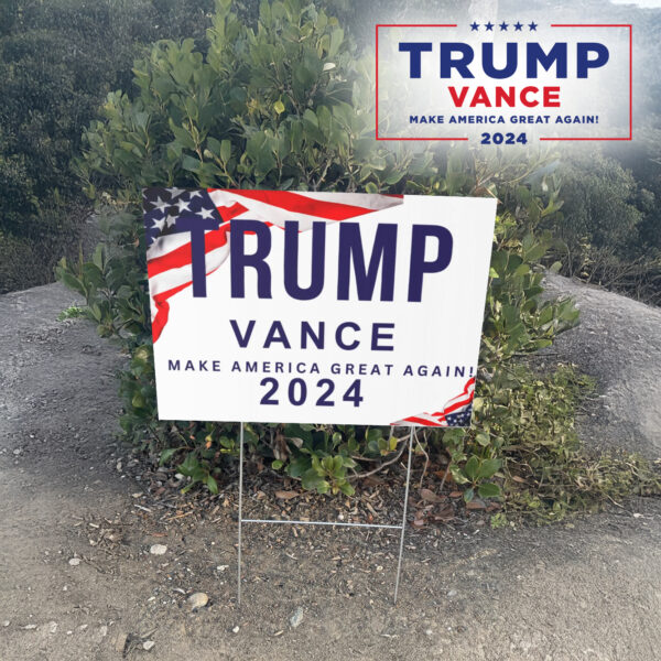 Trump Vance Yard Sign, US President, Trump lawn sign2