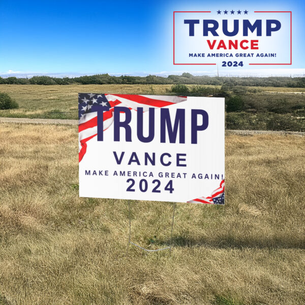 Trump Vance Yard Sign, US President, Trump lawn sign3