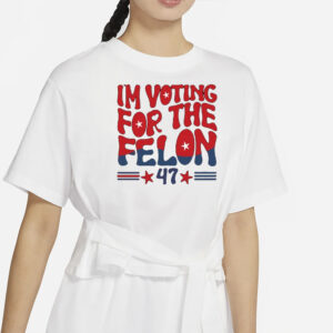 Trump Voting Tank Top, I'm Voting for the Felon, Trump for President 2024 Tank