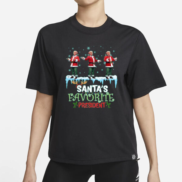 Trump as Santa's Favorite President Shirts, Donald Trump T-Shirt1