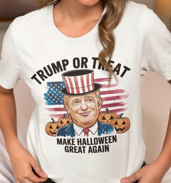 Trump or Treat T-Shirt Make Halloween Great Again Shirt Funny Donald Trump Halloween Tee Patriotic