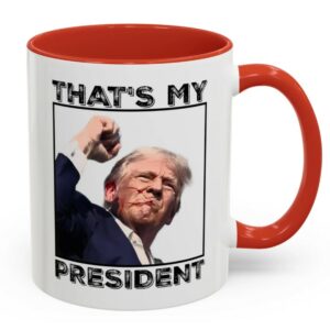 Trump shot Mug, Trump shooting Mug, President Trump shot Mug, President shot mug, Donald Trump shot Mug, Trump 2024 Mug, Thats my president2