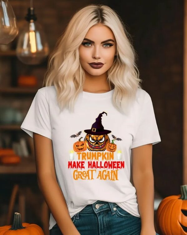 Trumpkin Make Halloween Great Again, Trump Halloween Funny Shirt Sweatshirt and Hoodie, Trump Vance Halloween, Spooky Pumpkin Shirt Gift