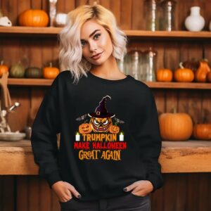 Trumpkin Make Halloween Great Again, Trump Vance Halloween, Trump Halloween Funny Shirt Sweatshirt and Hoodie, Spooky Pumpkin Shirt Gift