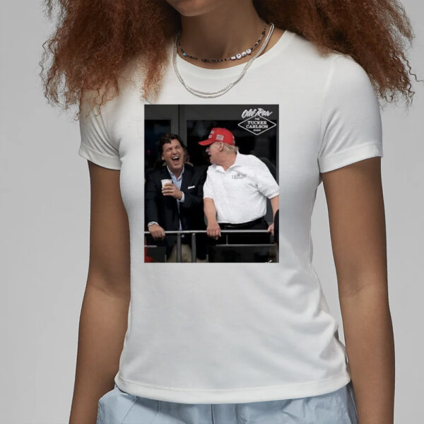 Tucker x Trump Party poster T-shirts3