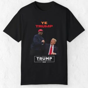 Unisex Trump & Kanye West T-Shirt - Political Statement Tee - Bold Graphic Design - Perfect Gift for Fans