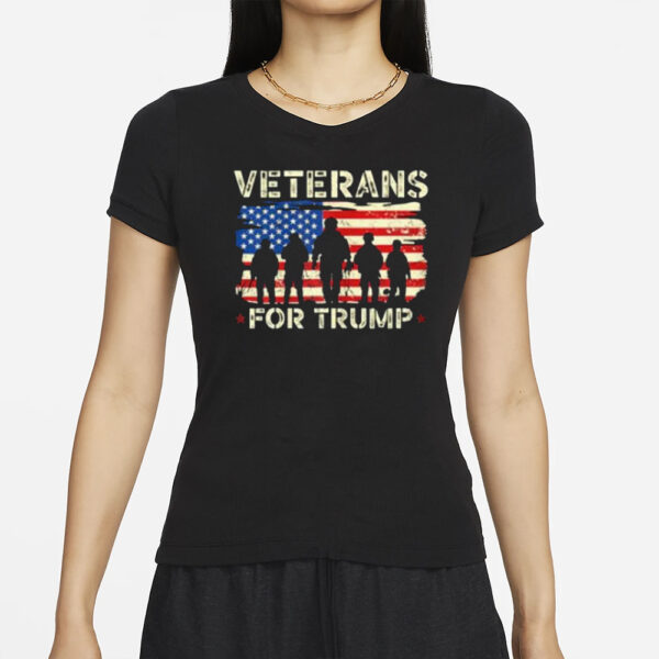 Veterans For Trump US Veteran Army T-Shirt