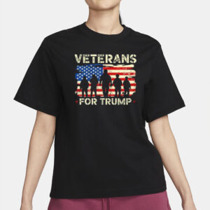 Veterans For Trump US Veteran Army T-Shirt2