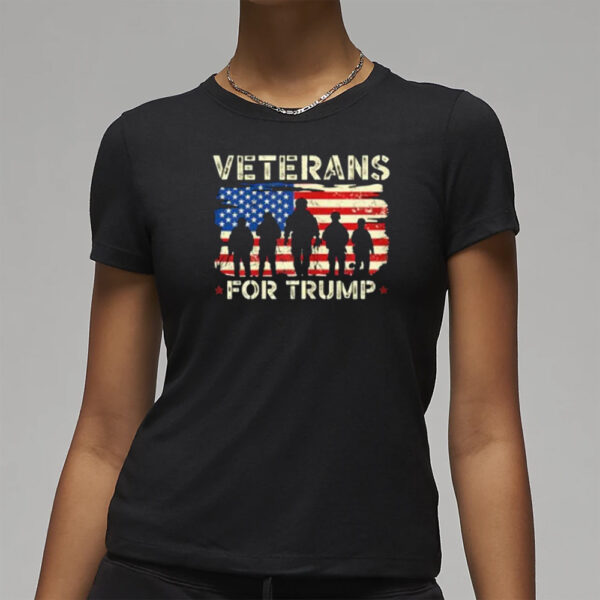 Veterans For Trump US Veteran Army T-Shirt3