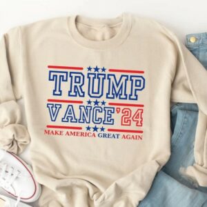 Vice President Vance JD Vance 2024 Sweatshirt, Trump Vance for His and Her, Trump for President Hoodie, Political Trump 'Merica Back Again