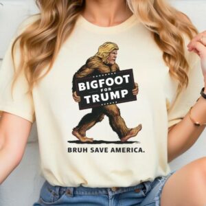 Vintage Bigfoot for Trump Bruh Save America Shirt, Bigfoot Trump Supporter Shirt, Bigfoot for Trump Shirt, Trump Bruh Save America Shirt