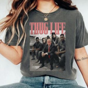 Viral Thug Life Trump Shirt, Donald Trump Thug Life Shirt, Funny Trump 2024 Shirt, Donald Trump, Sarcastic Donald Trump Shirt, 2024 election