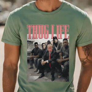 Viral Thug Life Trump Shirt, Donald Trump Thug Life Shirt, Funny Trump 2024 Shirt, Donald Trump, Sarcastic Donald Trump Shirt, 2024 election1