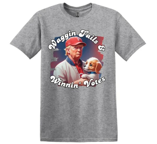 Waggin’ Tails Winnin’ Votes Shirt, Trump 2024 Shirt, Funny Trump Shirt, Trump for President Shirt, Gift for Republican, MAGA 20242