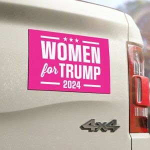 Women For Trump 2024 Car Magnet, Trump 47 Bumper Magnet, Republican 2024 Presidential Election, Bumper Sticker, Car Accessories