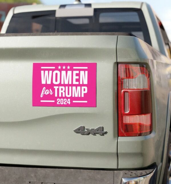 Women For Trump 2024 Car Magnet, Trump 47 Bumper Magnet, Republican 2024 Presidential Election, Bumper Sticker, Car Accessories1