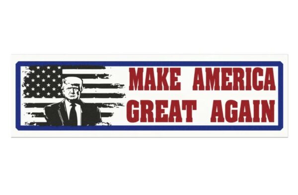 trump sticker, MAGA, Support Trump-Inspired Car Magnet, Trump , USA flag - free shipping - American Flag Election Fun 2024 Bumper Sticker