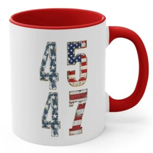 45 47 Mug Unique Trump Gift USA Trump 2024 Mugs